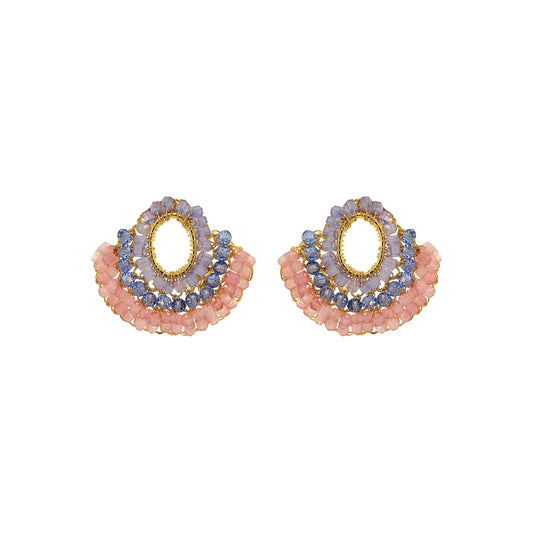Lavish Hailee Mini Post Earrings - Sunrise Mix