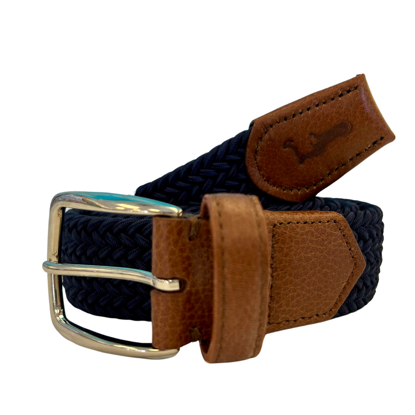 F.H. Wadsworth Elastic Stretch Belt - Navy