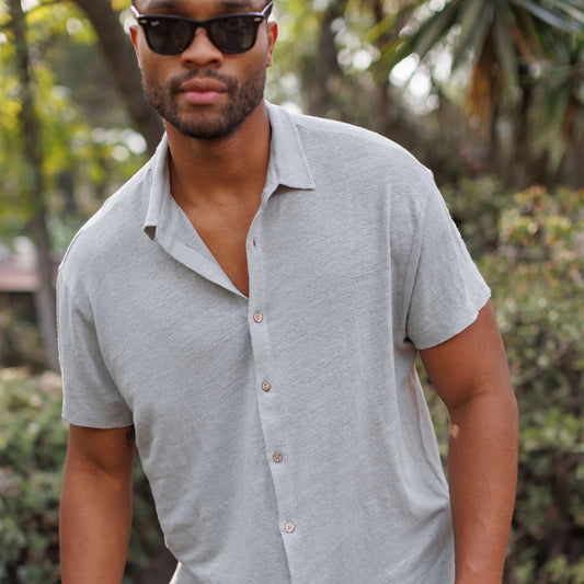 Alex Crane Knit Ola Shirt - Steel