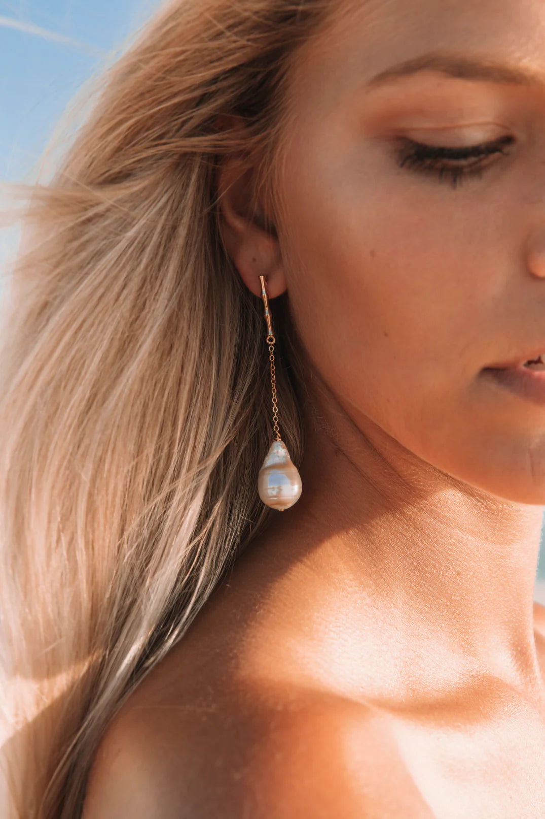 Adriana Pappas - Bamboo Drop Earrings