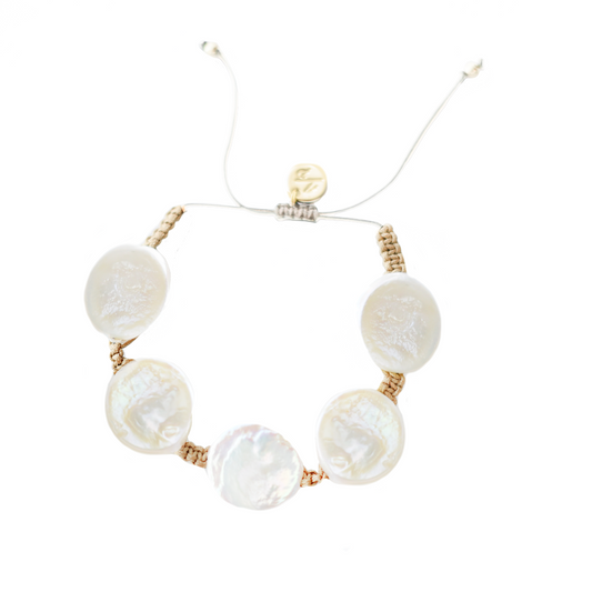 Adriana Pappas - Coin Pearl Bracelet
