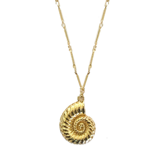 Adriana Pappas - Golden Nautilus Necklace