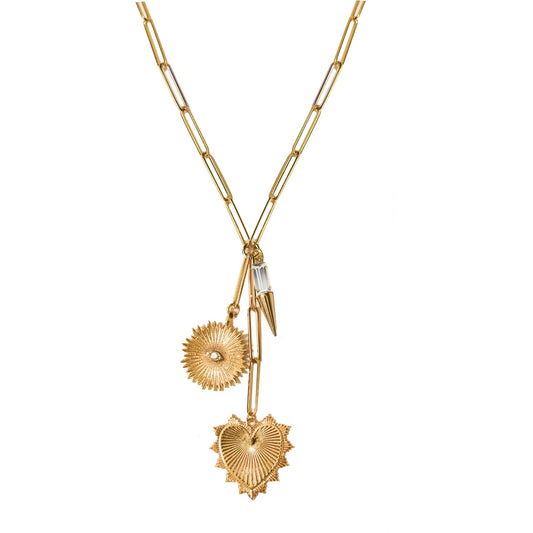 Adriana Pappas - Golden Rays Drop Necklace