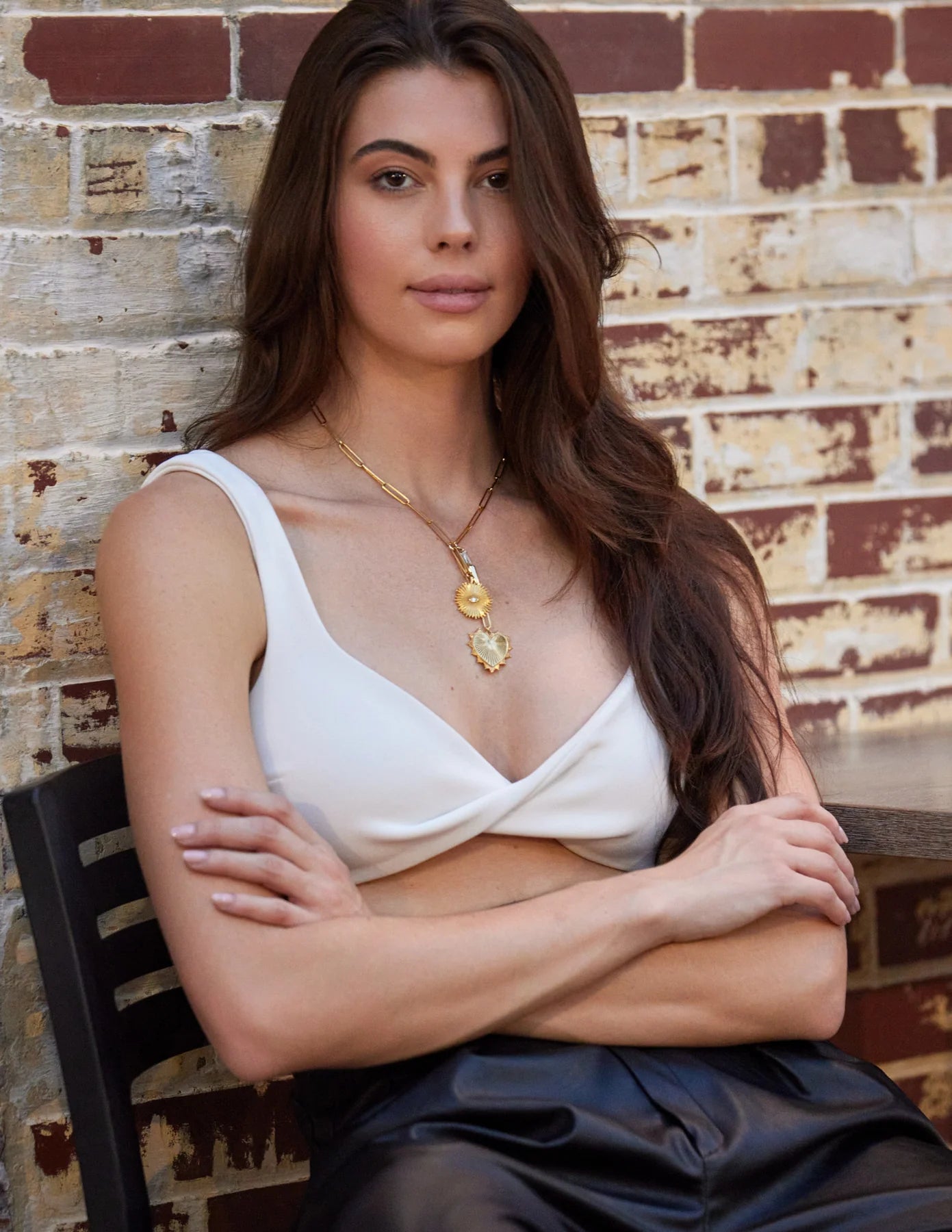Adriana Pappas - Golden Rays Drop Necklace
