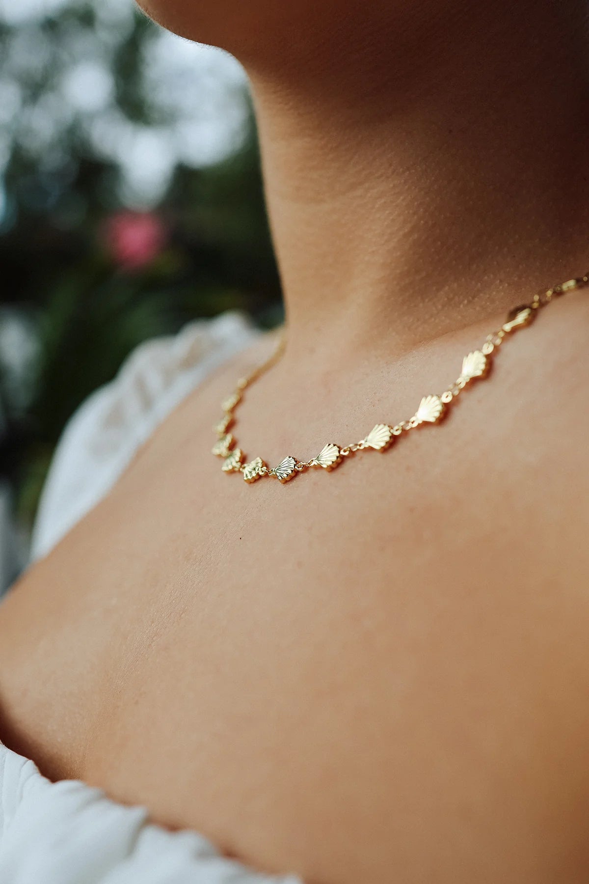 Adriana Pappas - Golden Shells Necklace