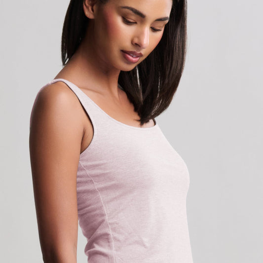 Barefoot Dreams Ultra Soft Jersey Square Neck Tank - Teaberry