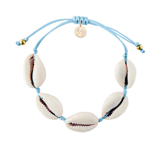 Adriana Pappas - Natural Shell Bracelet On Color Cord