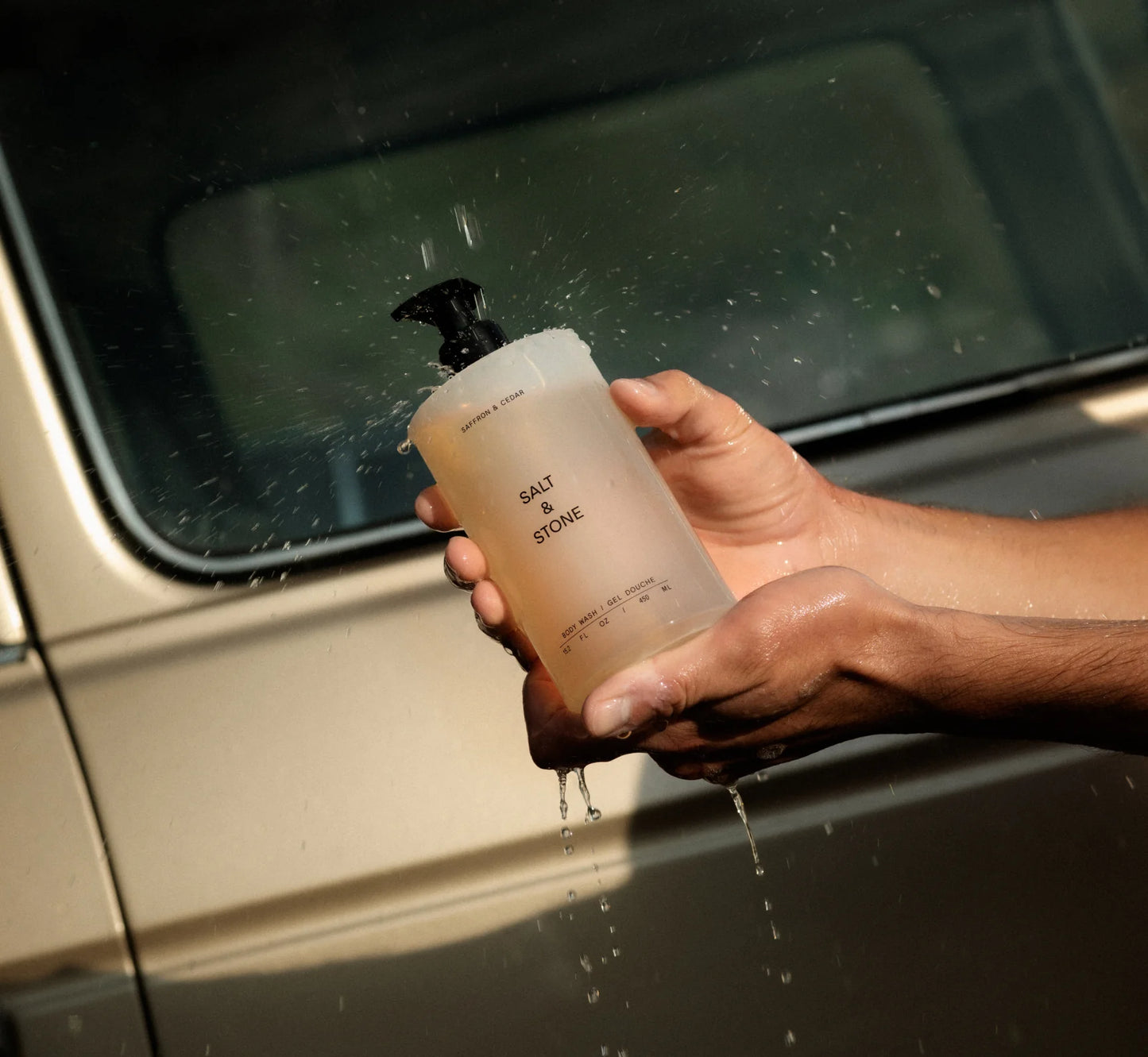 Salt & Stone Body Wash - Saffron & Cedar