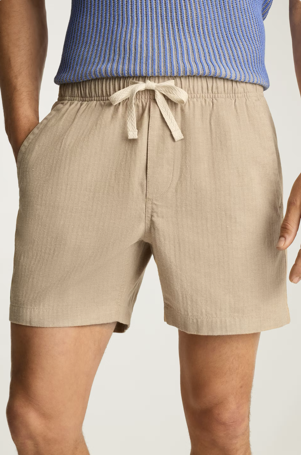 Bonobos Nomad Short - Khaki Herringbone