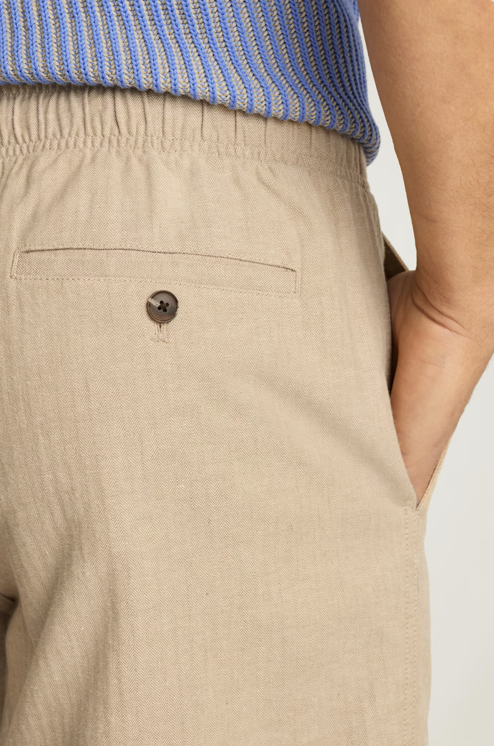 Bonobos Nomad Short - Khaki Herringbone