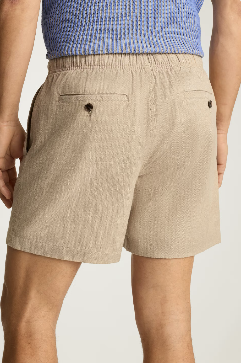 Bonobos Nomad Short - Khaki Herringbone