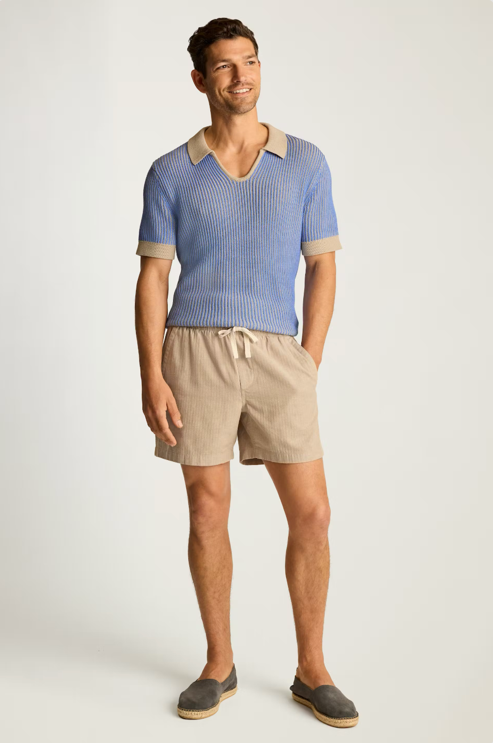 Bonobos Nomad Short - Khaki Herringbone