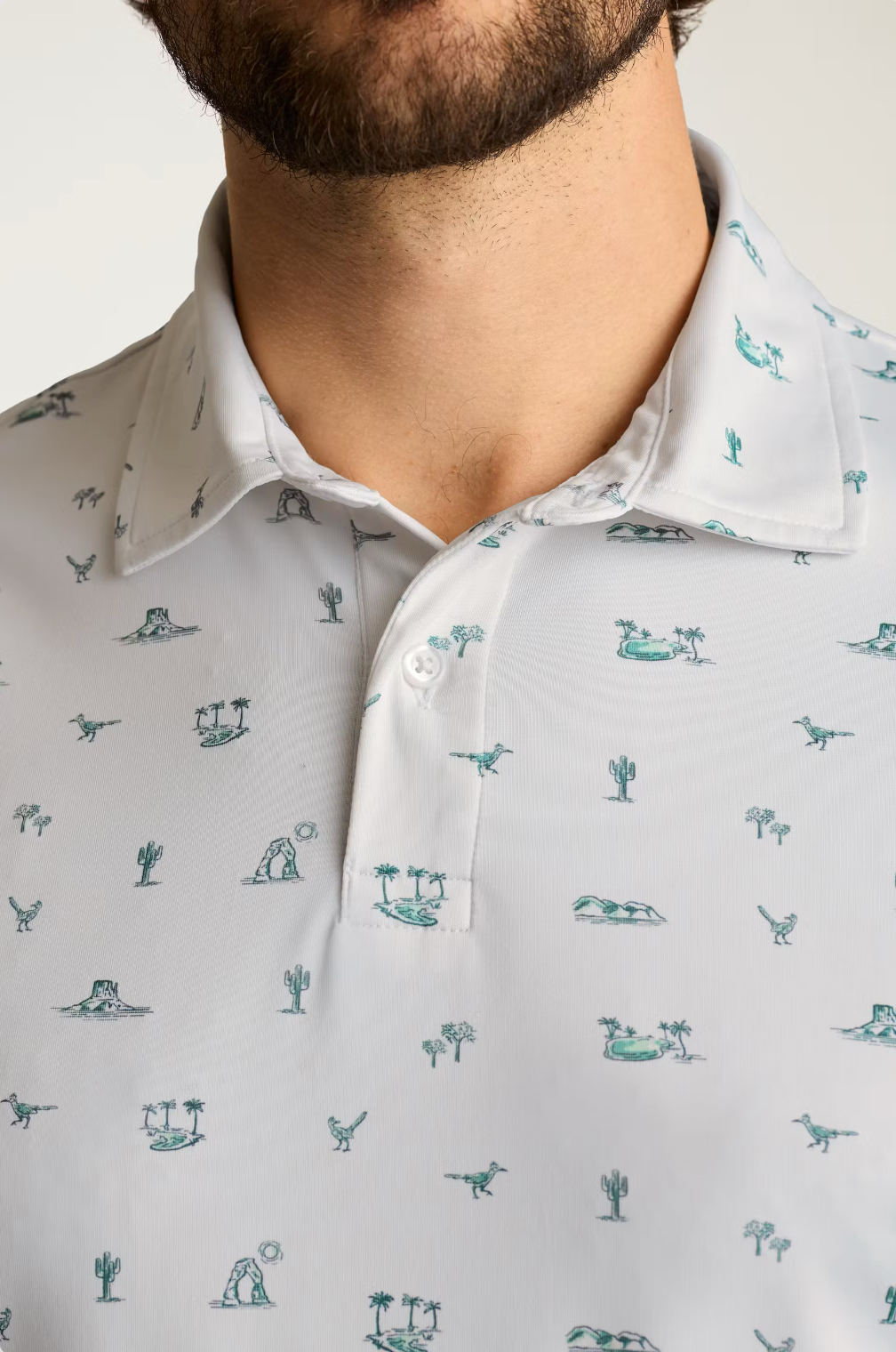 Bonobos Performance Polo - Blue Desert Oasis