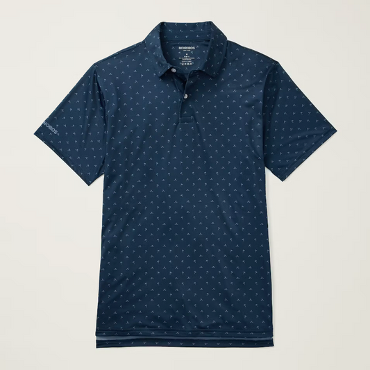 Bonobos Performance Polo - Navy Blue Palms