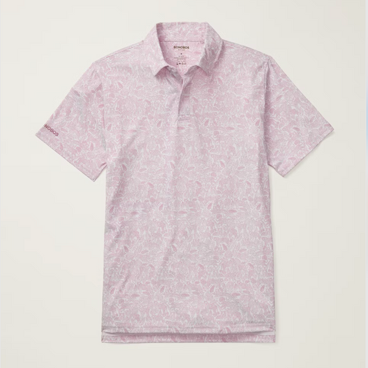 Bonobos Performance Polo - Pink Tropical Tigers
