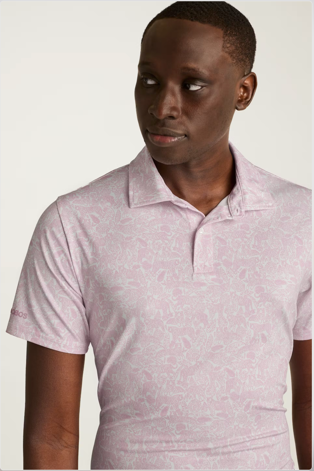 Bonobos Performance Polo - Pink Tropical Tigers