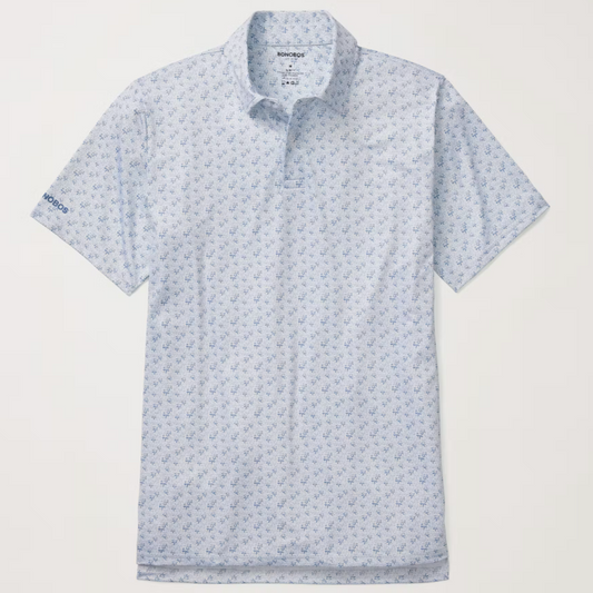 Bonobos Performance Polo - White Palm Trees