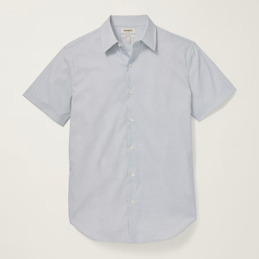 Bonobos Tech Shirt - Dusty Blue Geo
