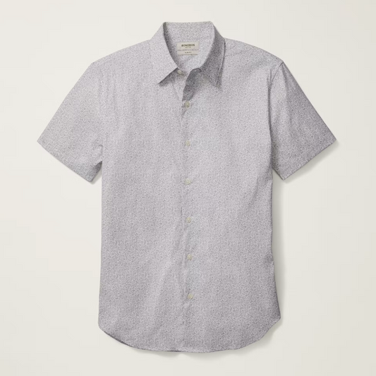 Bonobos Tech Shirt - Grey Floral Vines
