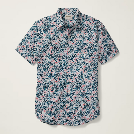 Bonobos Tech Shirt - White Mok Floral
