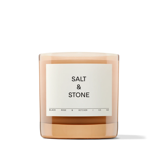 Salt & Stone Candle - Black Rose & Vetiver