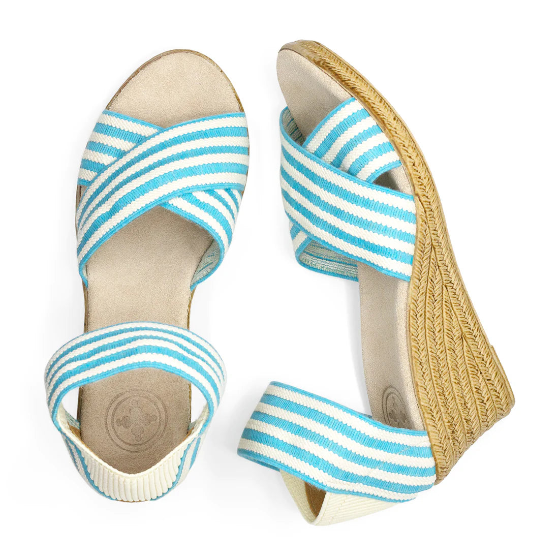 Charleston Shoe Co. Cannon - Turquoise Stripe