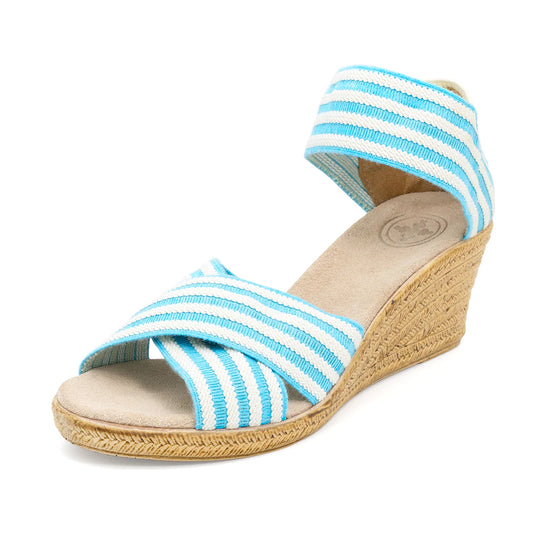 Charleston Shoe Co. Cannon - Turquoise Stripe
