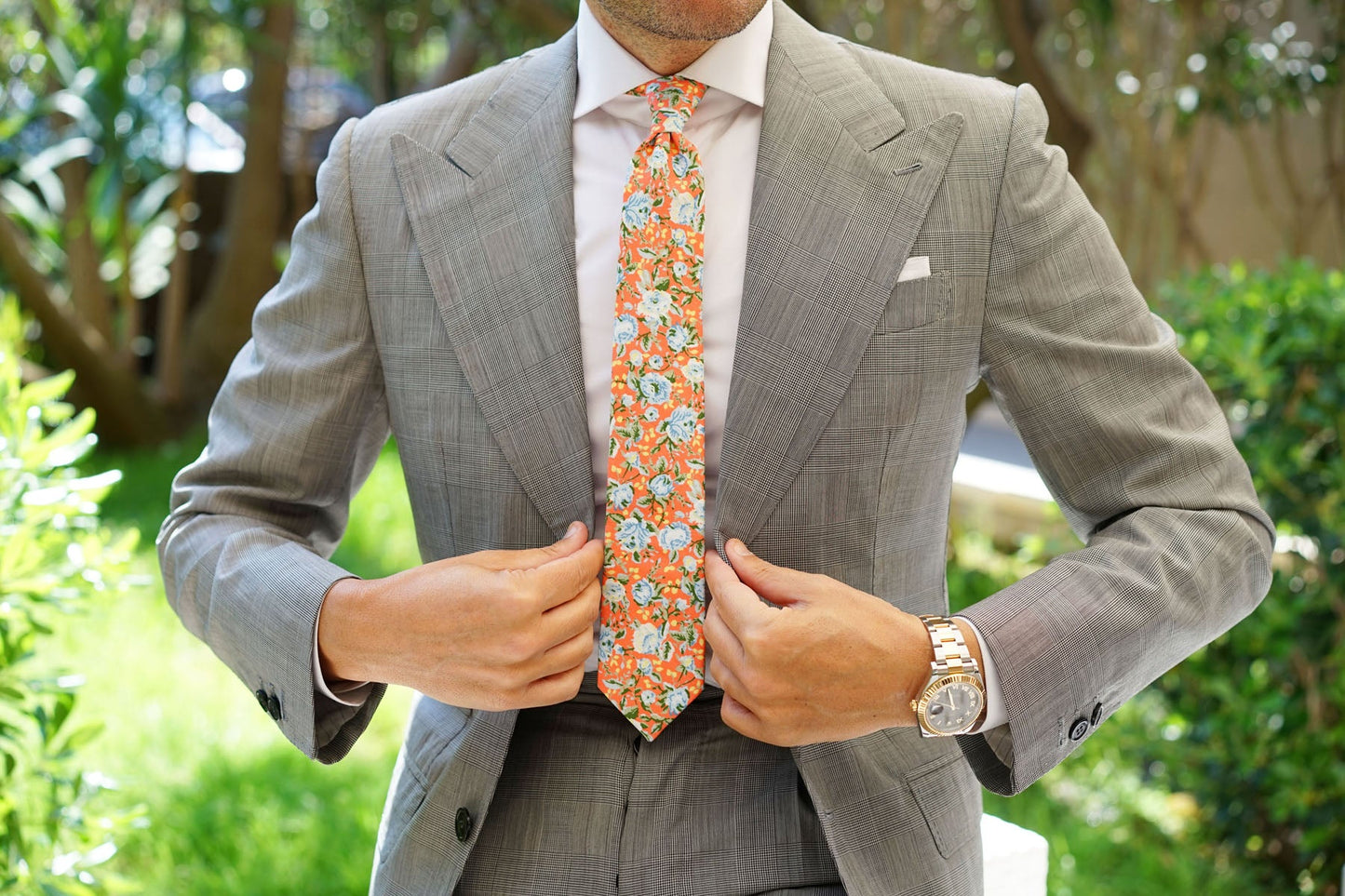 OTAA Men's Skinny Tie - Cayman Floral