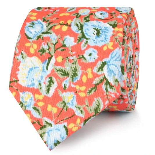 OTAA Men's Skinny Tie - Cayman Floral