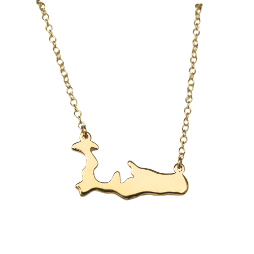 Cayman Map Necklace