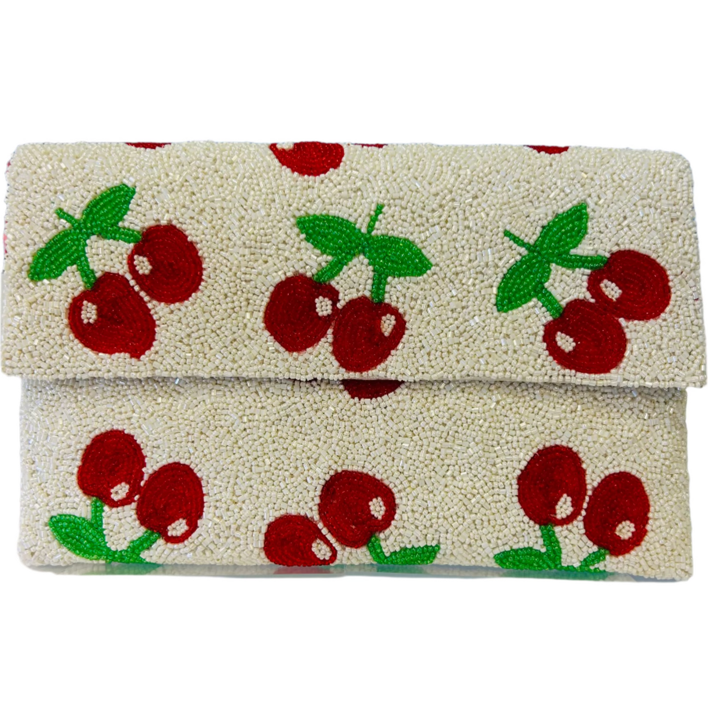 Tiana Design Half Over Clutch - Cherries
