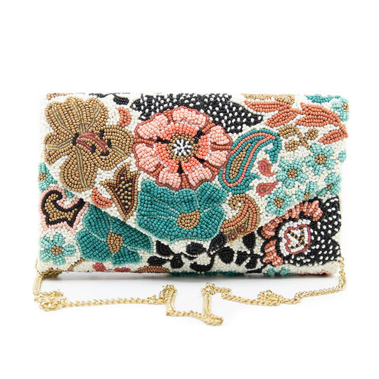 Tiana Design Envelope Clutch - Turquoise-y