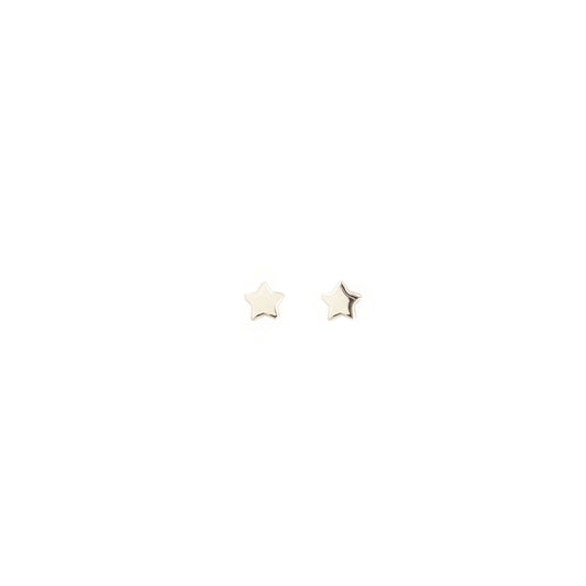 Kris Nations - Tiny Star Stud Earrings - silver