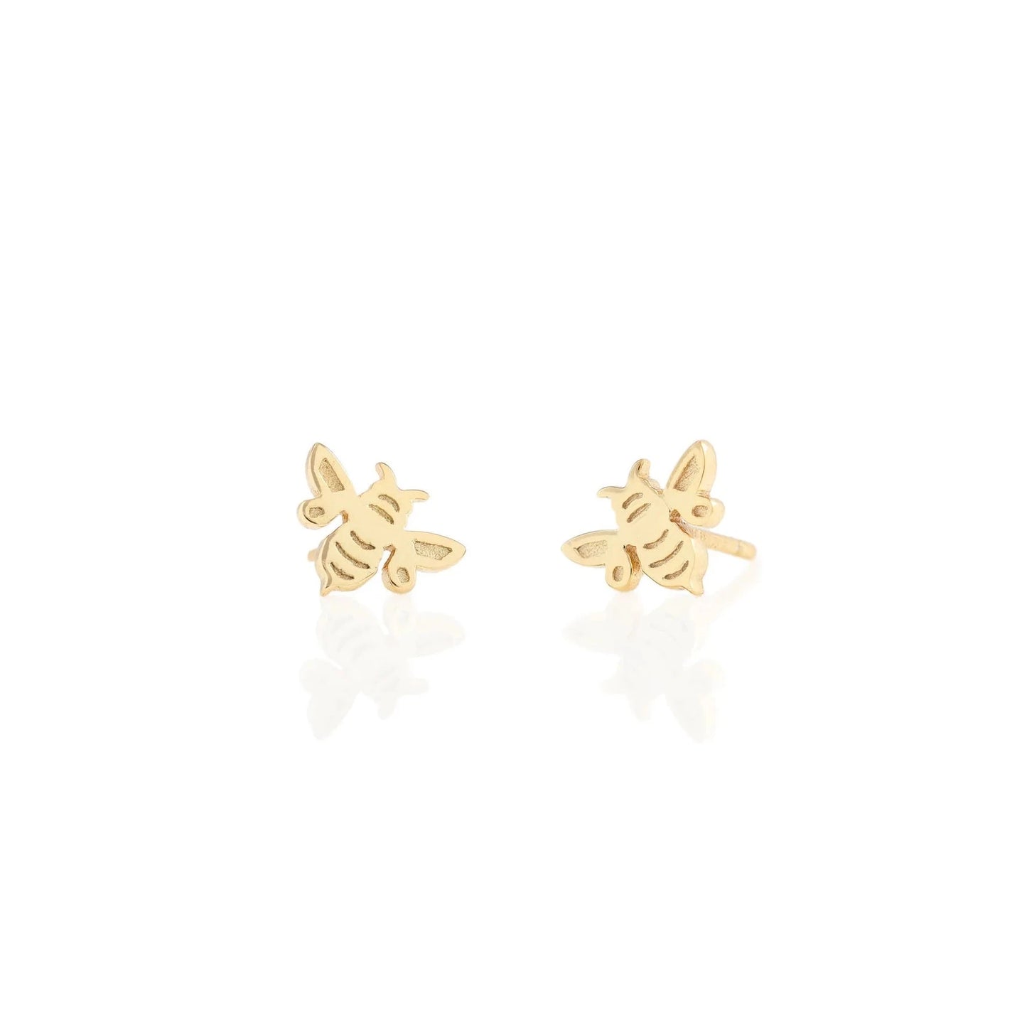 Kris Nations - Bee Stud Earrings - 18K Gold Vermeil