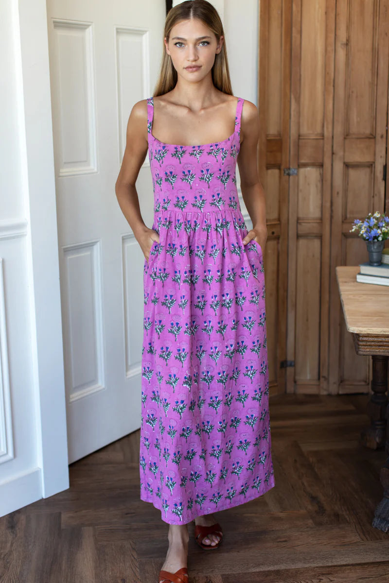 Emerson Fry Jour Maxi Dress - Marigold Purple Orchid