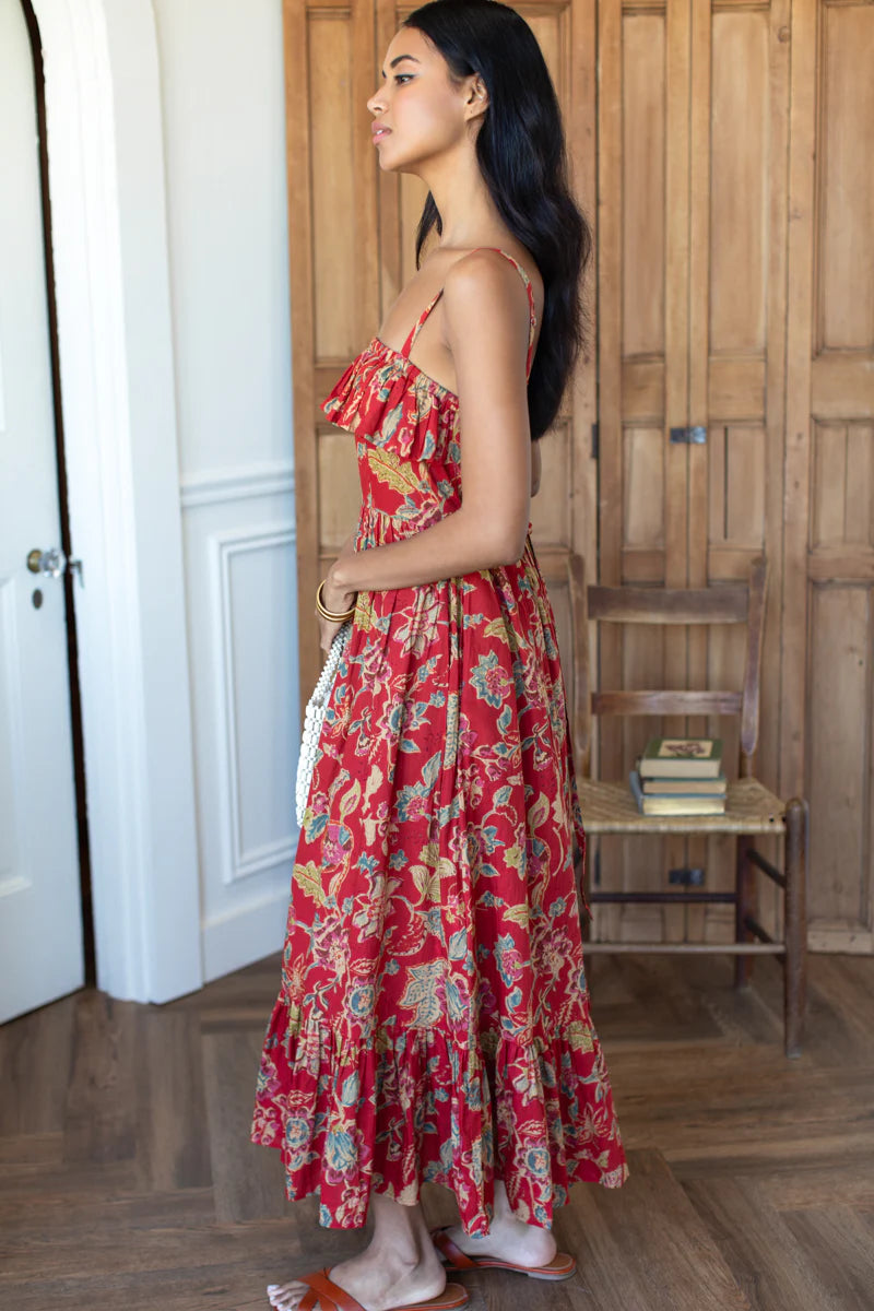 Emerson Fry Tomas Maxi Dress - Pompeian Blooms Organic