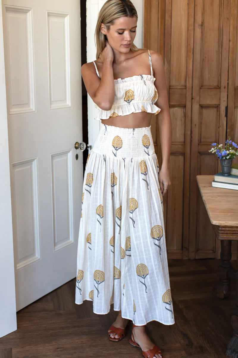 Emerson Fry Vacation Top - Fan Flower Marigold