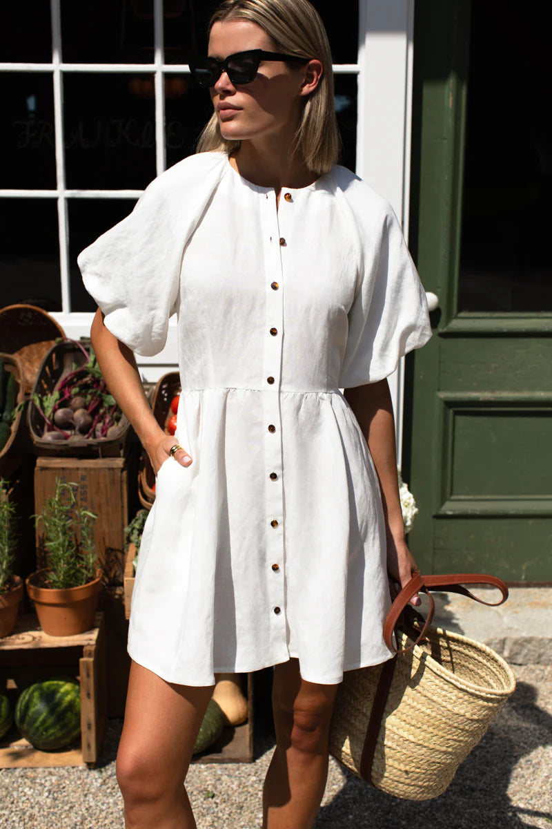 Emerson Fry Bastille Short Dress - Star White