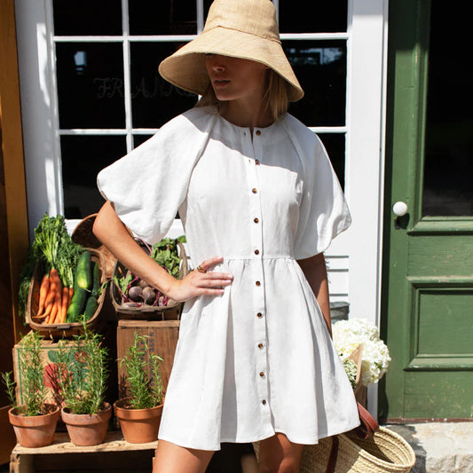 Emerson Fry Bastille Short Dress - Star White