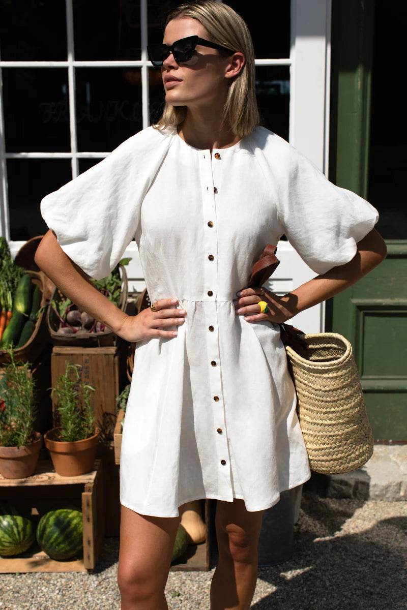 Emerson Fry Bastille Short Dress - Star White