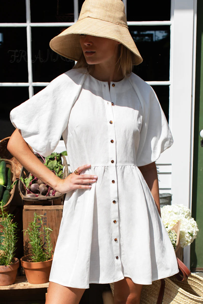 Emerson Fry Bastille Short Dress - Star White