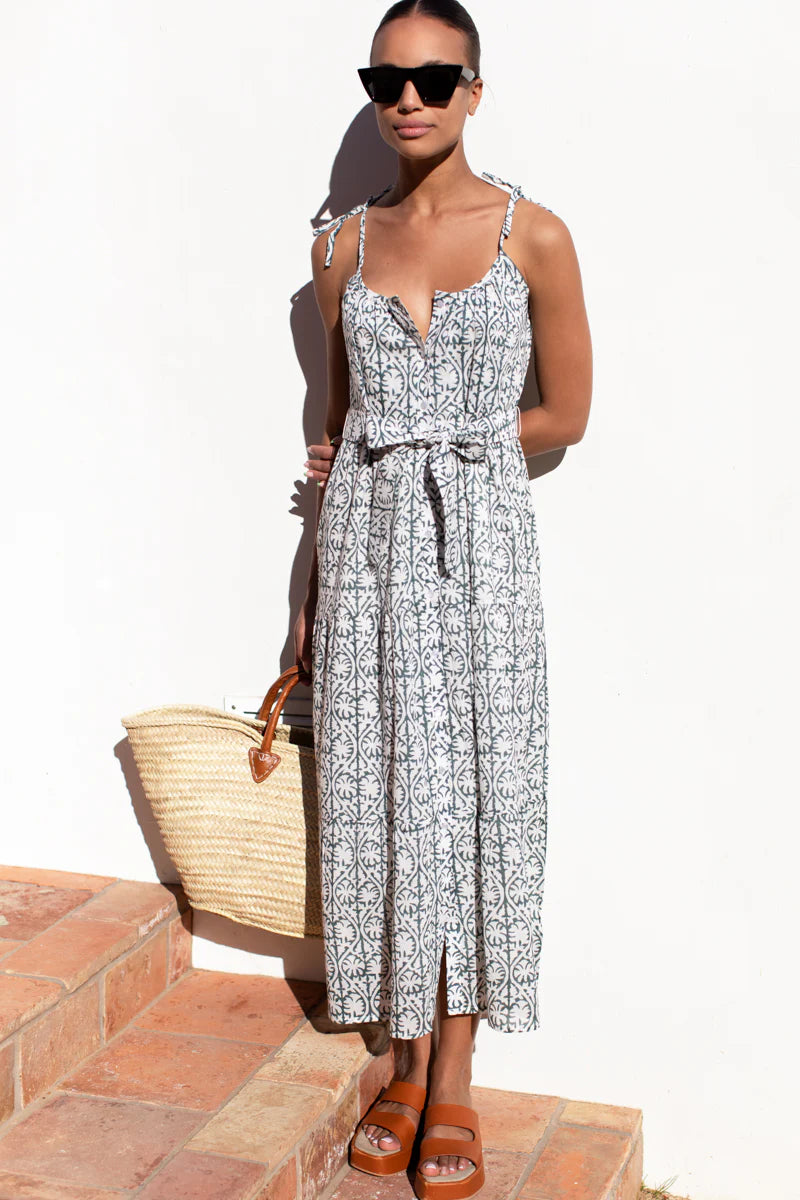 Emerson Fry India Button Front Sundress - Etoile Vine