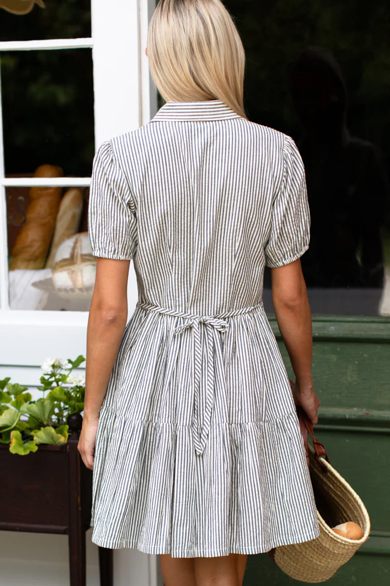 Emerson Fry Marin Dress - Newburyport Stripe