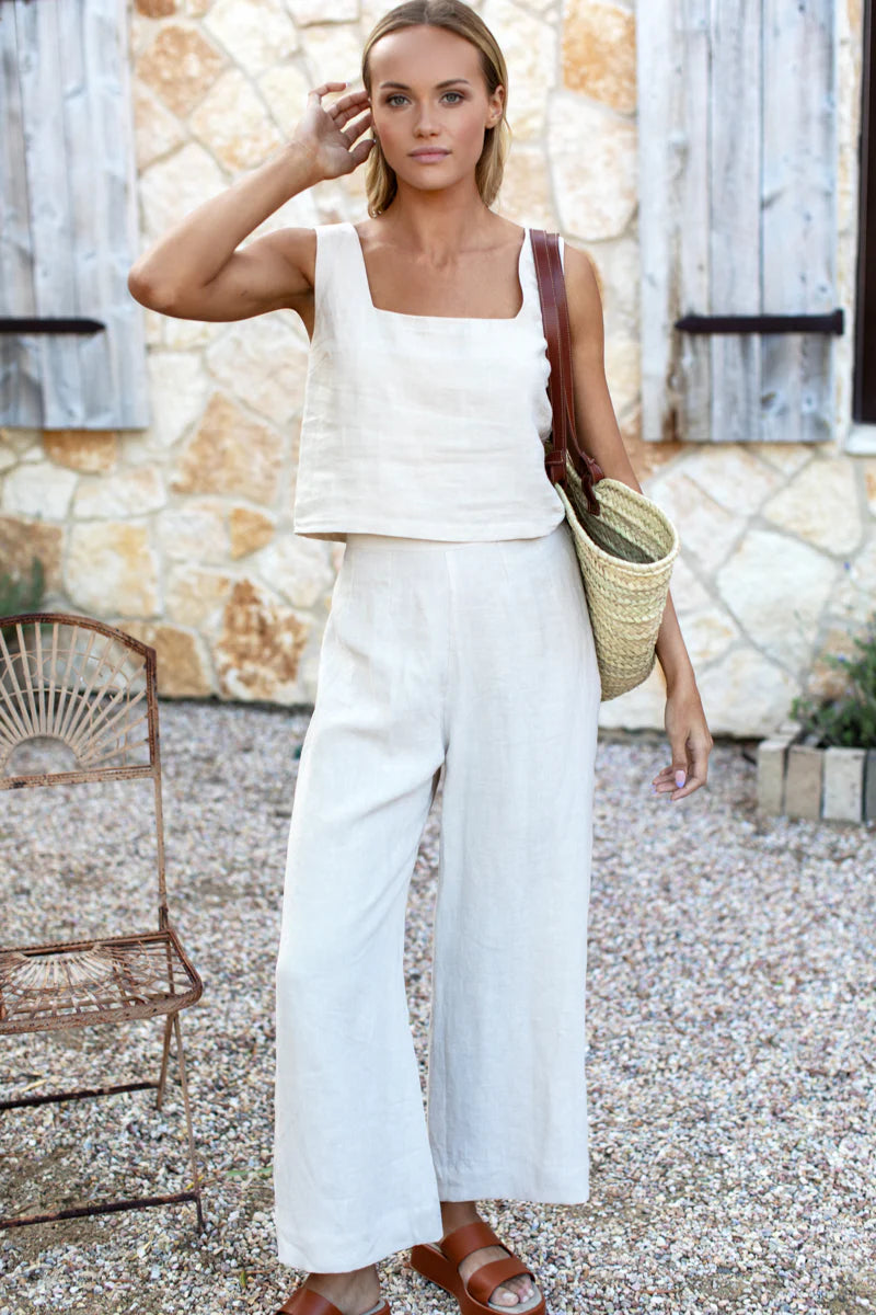 Emerson Fry Roma Pant - Natural Linen