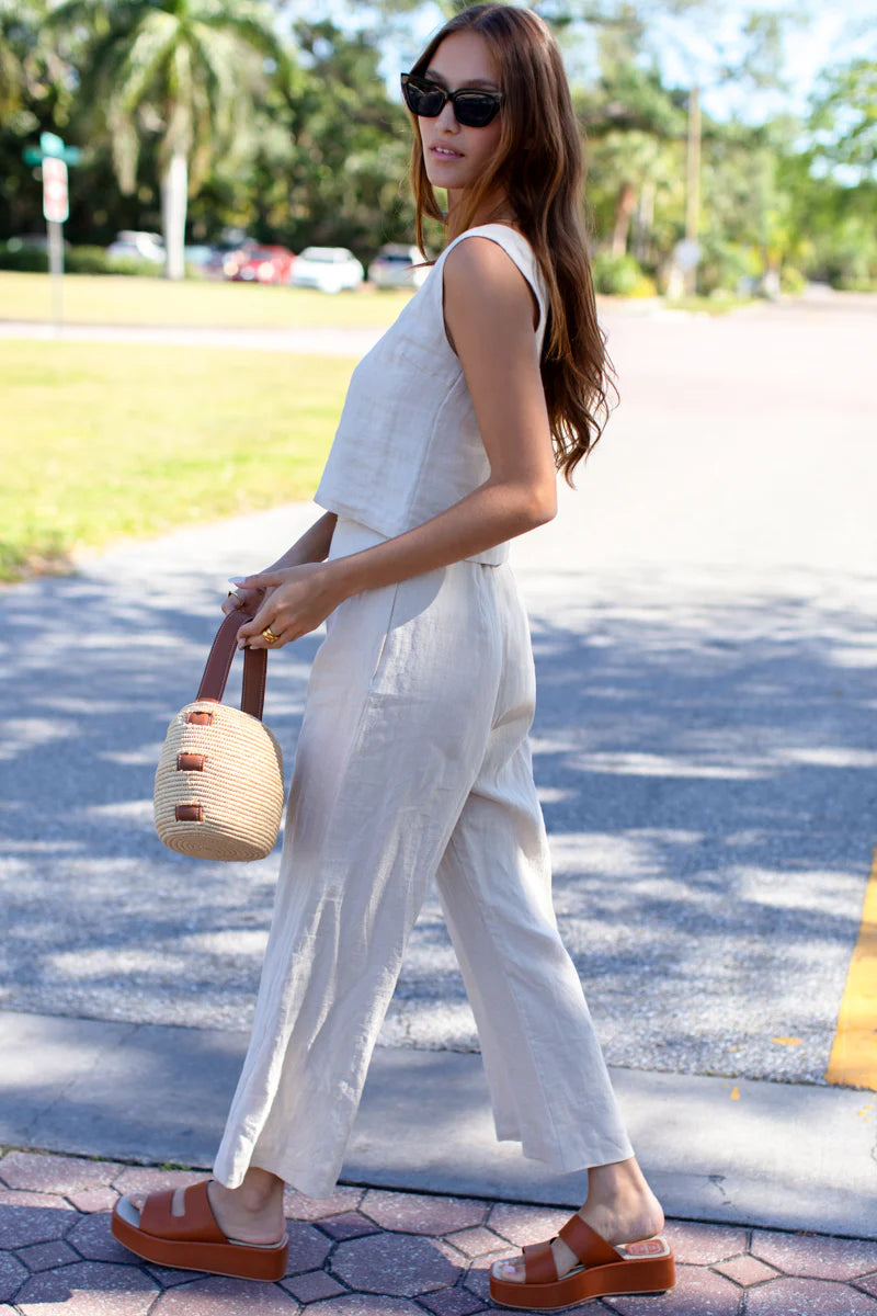 Emerson Fry Roma Pant - Natural Linen