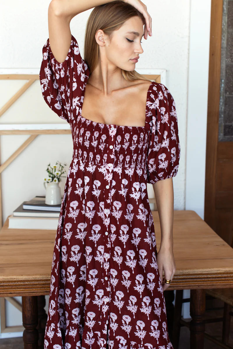 Emerson Fry Santiago 4 Maxi Dress - Tomas Flowers Marigolds