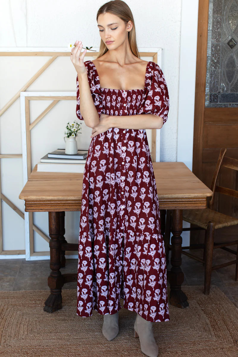 Emerson Fry Santiago 4 Maxi Dress - Tomas Flowers Marigolds