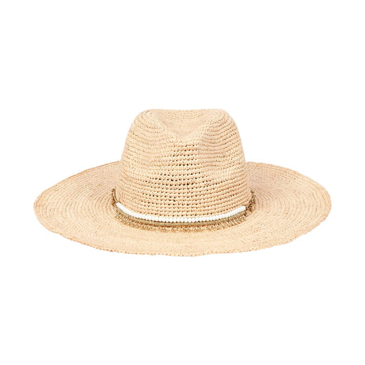 Florabella Leann Hat - Natural/White