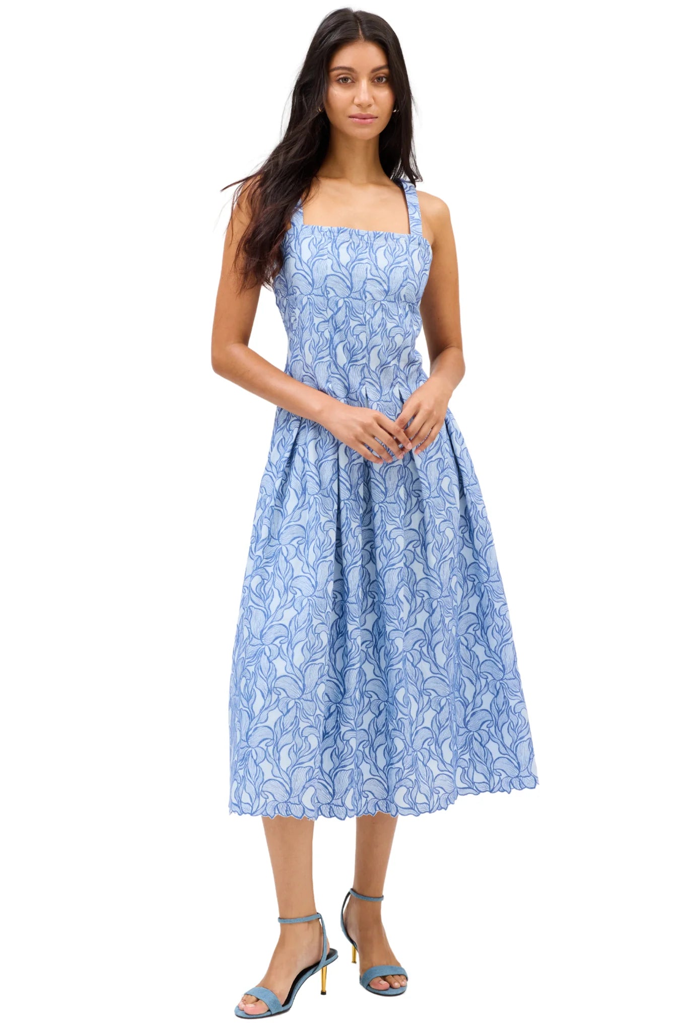Allison Gianna Dress - Blue Steel
