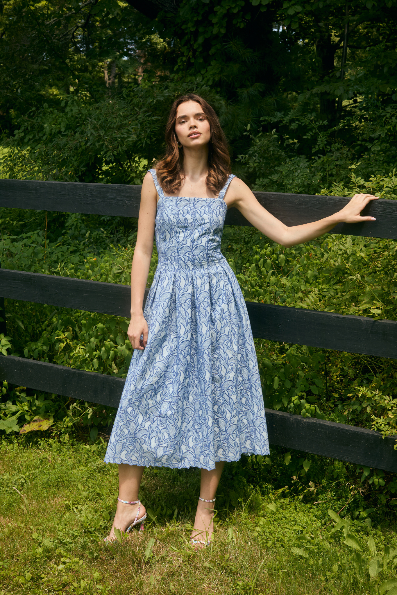 Allison Gianna Dress - Blue Steel